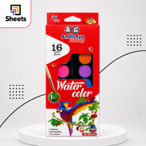 ألوان مائية | Water Colour Paint Set – 16 Colours