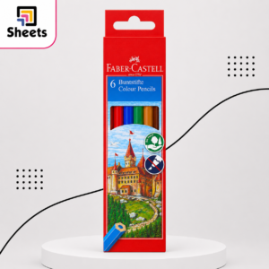 ألوان خشبية Faber-Castell | Coloured Pencils – 6 Colours- long
