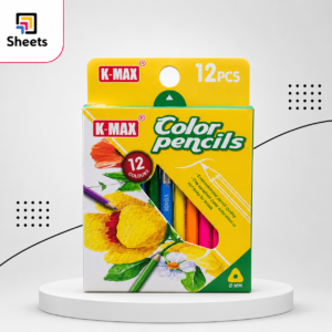 ألوان خشبية K-Max Triangular| Coloured Pencils – 12 Colours