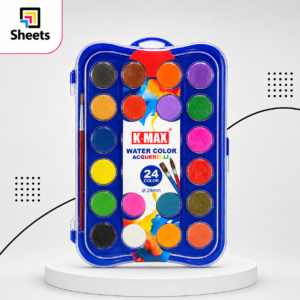 ألوان مائية K-MAX كبيرة الحجم | Water Colour Paint – 24 Colours