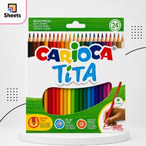 ألوان خشبية Carioca Tita كبيرة | Coloured Pencils – 24 Colours