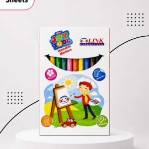 فلوماستر قابل للغسيل  Link Joy Tool | Link Joy Tool Long Lasting Washable Markers – 12 Colours