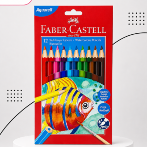 ألوان خشبية مائية Faber-Castell | Faber-Castell Watercolour Pencils – 12 Colours