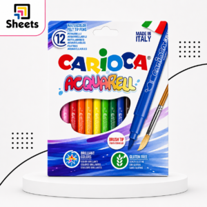 فلوماستر مائي بسن فرشاة Carioca | Carioca Acquarell Brush Tip Markers – 12 Colours