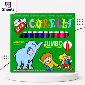 فلوماستر جامبو Maxi Point Corella | Corella Jumbo Maxi Point Markers – 24 Colours
