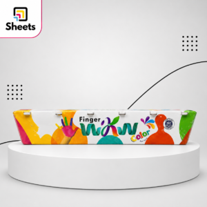 ألوان الرسم بالأصابع| Moon EDU Finger Paint Cups – 6 Colours