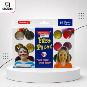 ألوان رسم الوجه MeiduGaga | حجم كبير Face Paint – 12 Colours