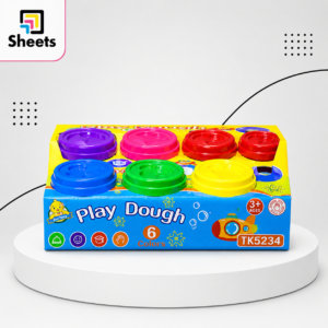بوكس صلصال ألوان كبير | Play Dough Box – 6 Colours