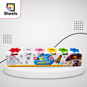 صلصال Carioca Doughy كبير |Play Dough – 6 Colours Large Jars