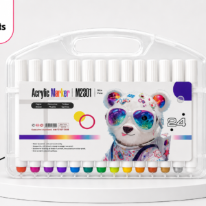 Jumbo Acrylic Paint Markers – 24 Colours | أقلام أكريليك ماركر جامبو – 24 لون