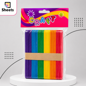 Small Coloured Tongue Depressor Craft Sticks | خافض لسان خشبي ملون صغير