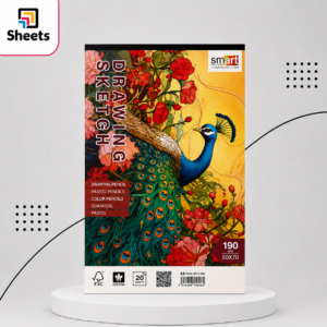 Smart Sketch Pad – 190gsm (50×70 cm, 20 Sheets) | اسكتش رسم كبير (190 جم – 20 ورقة)