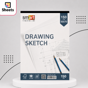 Smart Sketch Pad – 150gsm (50×70 cm, 30 Sheets) | اسكتش رسم ومعماري (150 جم – 30 ورقة)