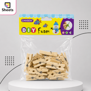 Mini Wooden Craft Clips | مشابك خشبية صغيرة سادة للكرافت