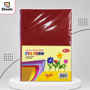 EVA Glitter Foam Sticker Sheets A4 | ألواح فوم جليتر لاصقة 