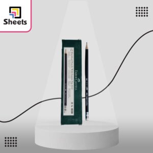 Faber-Castell B Black Pencil with Eraser | قلم رصاص أسود B بممحاة