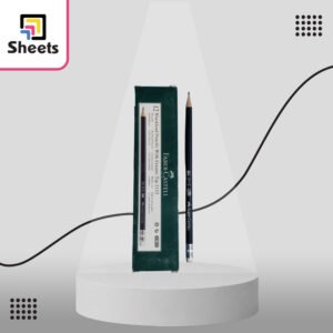 Faber-Castell B Black Pencil with Eraser | قلم رصاص أسود B بممحاة