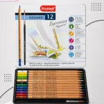 Bruynzeel Watercolour Pencils with Brush – 12 Colours