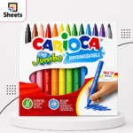 Carioca Jumbo Super Washable Maxi Tip Markers – 12 Colours
