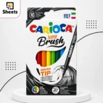 Carioca Super Brush Tip Markers – 10 Colours
