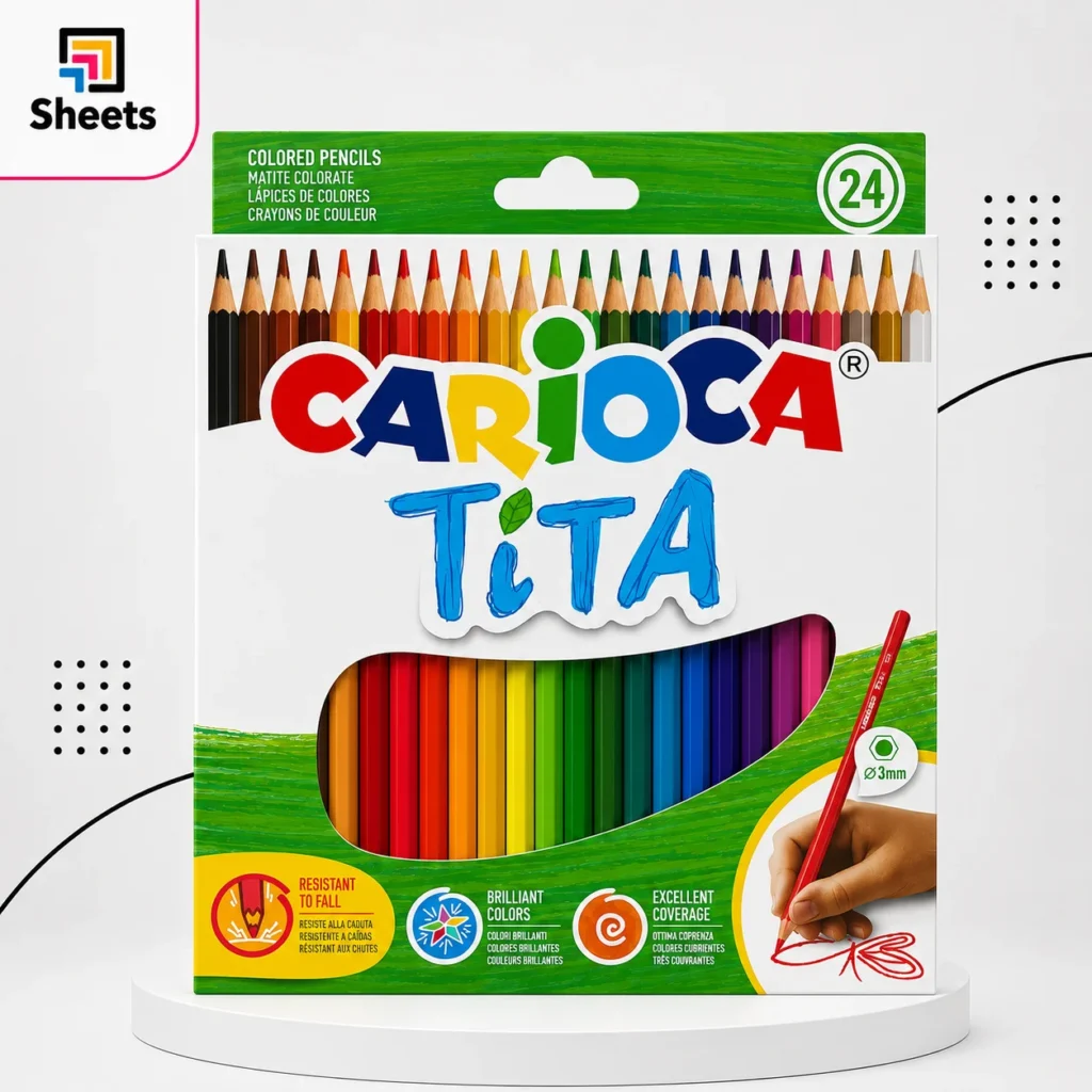 Carioca Tita Coloured Pencils – 24 Colors