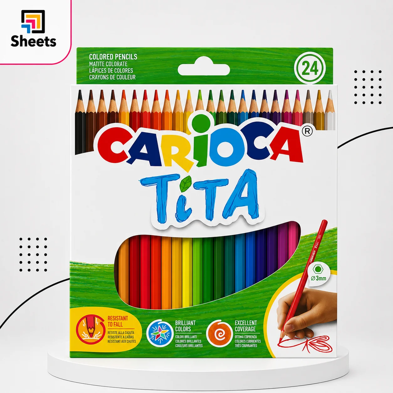Carioca Tita Coloured Pencils – 24 Colors Carioca Tita Coloured Pencils – 24 Colors