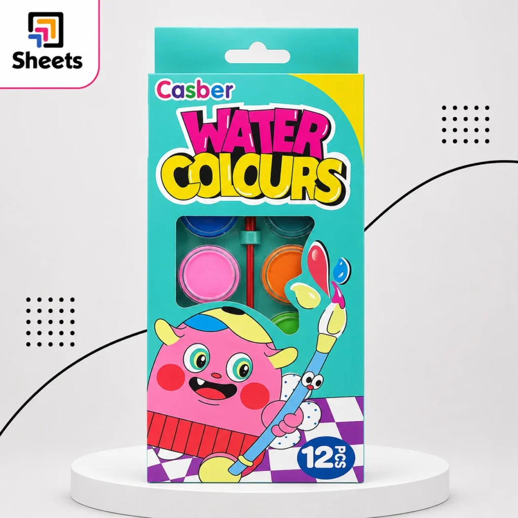 Casber Water Colours – 12 Colors