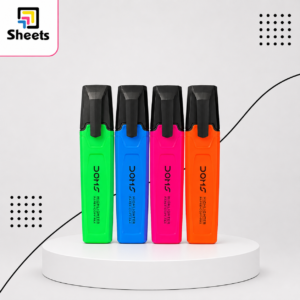 قلم تحديد فيسفوري – 4 ألوان | Doms Highlighter