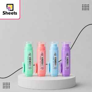 Triangle Cap Eraser Pen | قلم استيكة بغطاء مثلث – ألوان باستيل