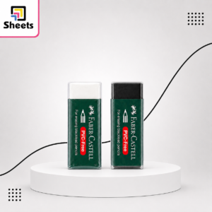 Faber-Castell Small Eraser | استيكة صغيرة – أبيض وأسود