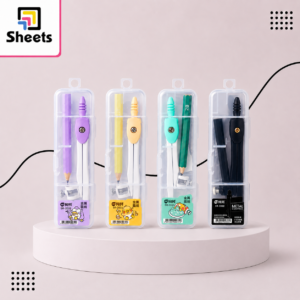 Transparent Compass Set with Pencil | برجل علبة شفافة مع قلم