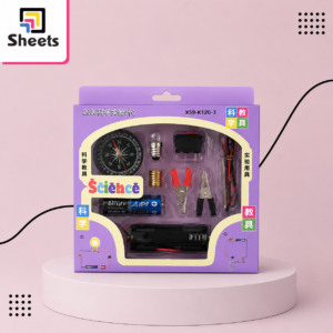 Electric Circuit Science Kit with Bulb & Nail | دائرة كهربائية تعليمية بمصباح ومسمار