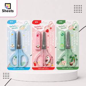 M&G Kids Safety Scissors with Sheath | مقص أطفال مع غطاء حماية