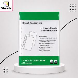 Sheet Protectors 50 Sheets | حافظة أوراق شفافة 