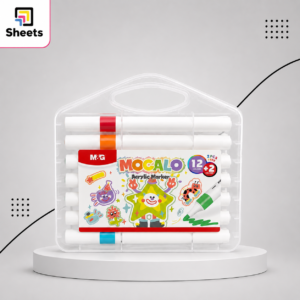 M&G Acrylic Marker Set 12+2 Colours | طقم ماركر أكريليك 12+2 لون