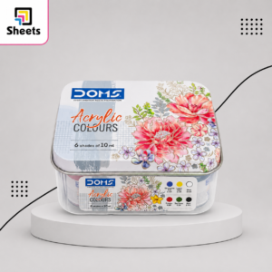 DOMS Acrylic Colours Set – 6 Colours | طقم ألوان أكريليك  – 6 ألوان
