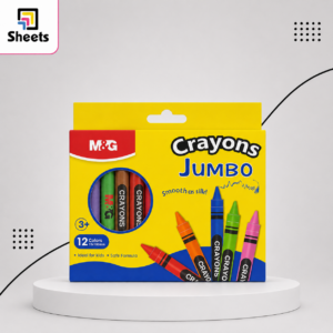 M&G Jumbo Crayons – 12 Colours | طقم ألوان شمع جامبو – 12 لون
