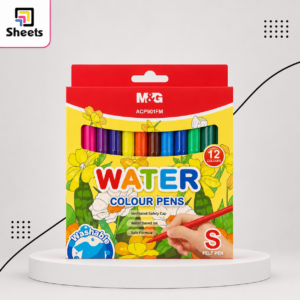 M&G Water Colour Pens – 12 Colours | طقم ألوان فلوماستر 12 لون