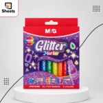 M&G Neon Glitter Markers – 6 Colours