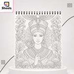 Mandalas Colouring Book – Egyptian Queen Designs (20 Pages) - Image 2