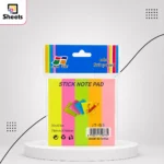 Colour Sticky Note Pad – 4 Neon Colours