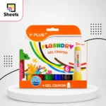 Y-PLUS Flashdry Jumbo Gel Crayon – 6 Colours