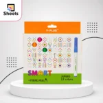 Y-PLUS Smart Jumbo Fibre Pens – 12 Colours