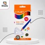 Y-PLUS WE-TRI Triangular Colour Pencils – 12 Colours