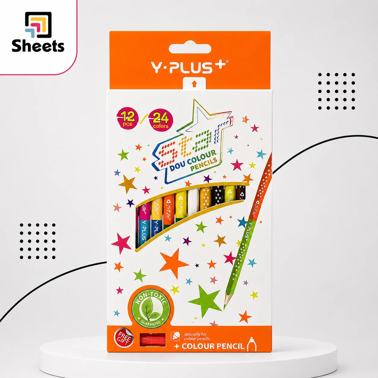 ChatGPT-Image-Jun-22-2026-03_11_14-PM Y-PLUS Triangular Double-Sided Colour Pencils – 24 Colours - Image 1