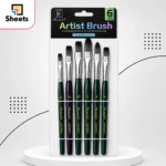 Artist Flat Brush Set – 6 Pieces