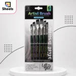 Artist Brush Set – 6 Flat Brushes