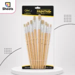 Long Handle Artist Brush Set – 12 Brushes