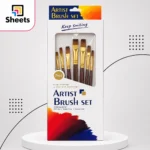 Long Handle Artist Brush Set – 7 Brushes