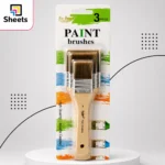 Wide Paint Brush Set – 3 Brushes